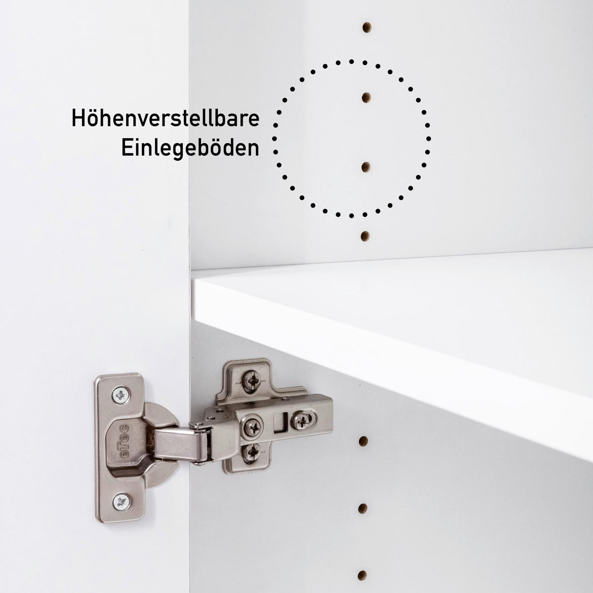 HAUSWIRTSCHAFTSRAUM 134/208/68 cm  in Weiß  - Weiß, MODERN, Holzwerkstoff (134/208/68cm) - home24