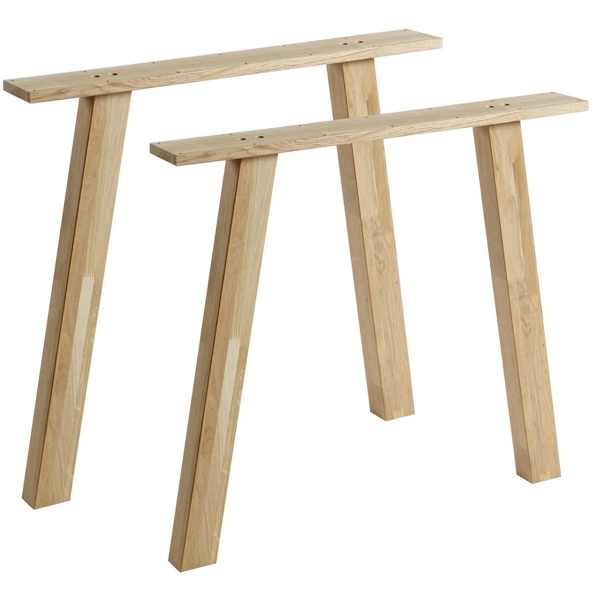 TISCHGESTELL   - Eichefarben, MODERN, Holz (79/72/10cm) - Livetastic
