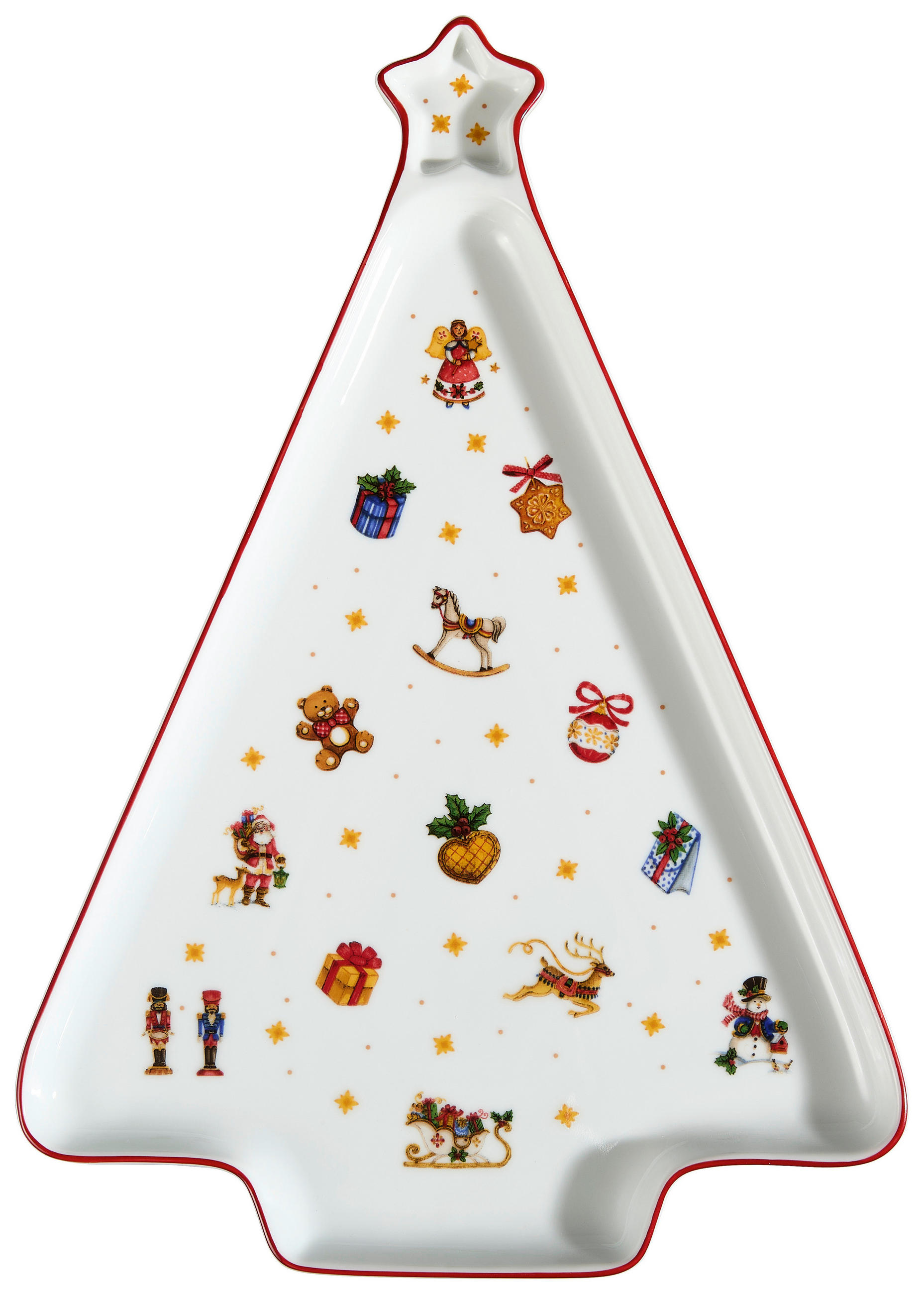 X-Mas SERVÍROVACÍ PODNOS, keramika, 36/25,3/2,1 cm