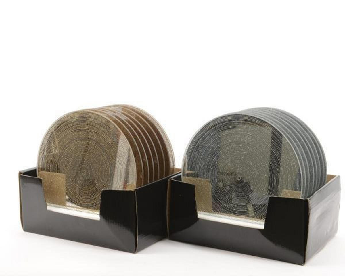DEKOTELLER - Silberfarben/Goldfarben, LIFESTYLE, Glas (20cm)