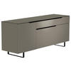 LOWBOARD Grau, Schwarz  160/66/45 cm  - Schwarz/Grau, Design, Glas/Holzwerkstoff (160/66/45cm) - Moderano