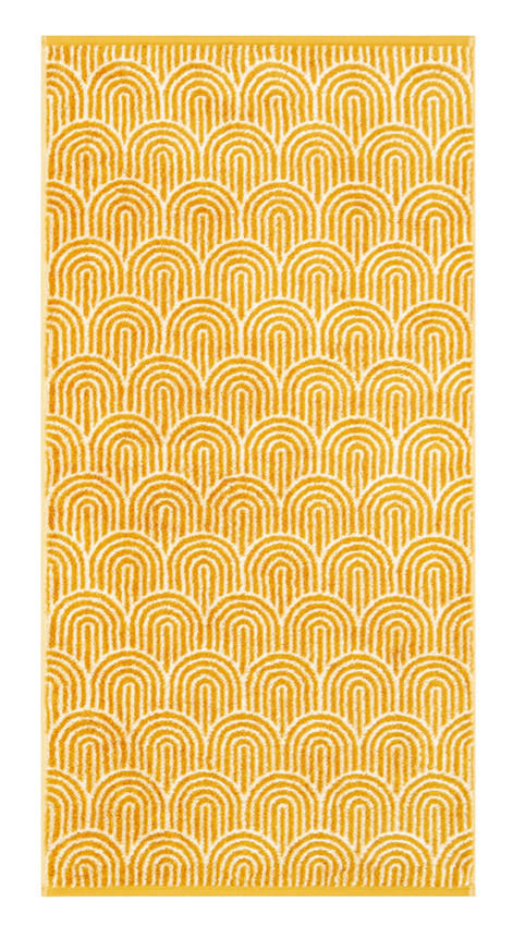 RUČNÍK, 50/100 cm, přírodní barvy, barvy zlata, lesní zelená - přírodní barvy/barvy zlata, Basics, textil (50/100cm) - Cawoe