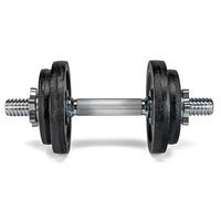 KURZHANTELSET KH 1000 - Silberfarben/Schwarz, KONVENTIONELL, Metall (10kg) - Atrigo