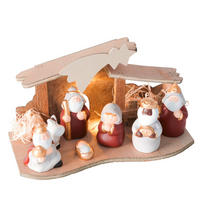 WEIHNACHTSKRIPPE - Beige/Braun, Basics, Keramik (26,5/11,5/15,0cm) - Boltze Home
