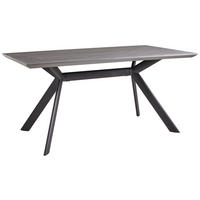 STOL ZA BLAGOVAONICU  crna, svijetlo siva  drvni materijal      - svijetlo siva/crna, Design, drvni materijal/metal (160/90/76cm) - Novel