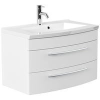UMIVAL. ENOTA Z UMIVALNIKOM  - bela, Trend, kamen/kovina (80cm) - MID.YOU