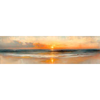 ALUMINIUMBILD Strand & Meer  - Multicolor, Basics, Metall (180/50/2cm) - Euroart