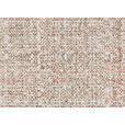 SITZBANK 224/92/78 cm  in Orange, Chromfarben  - Chromfarben/Orange, Design, Textil/Metall (224/92/78cm) - Dieter Knoll