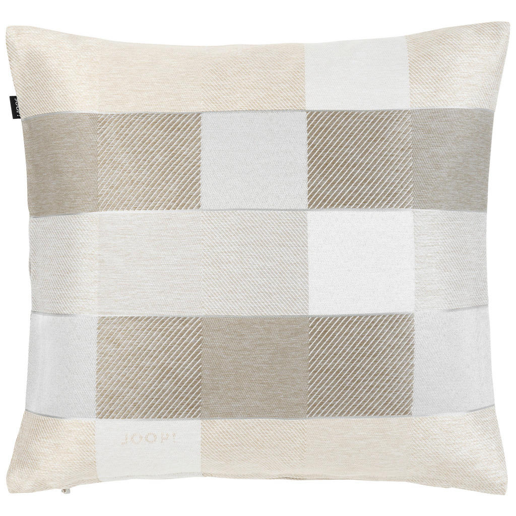 Thumbnail - Joop! Kissenhülle Mosaic, Creme, Beige, Mokka, Textil, Karo, 40x40 cm, hochwertige Qualität, Wohntextilien, Bezüge, Kiss...