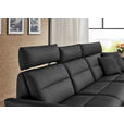 ECKSOFA in Echtleder Anthrazit  300/157 cm  - Anthrazit/Schwarz, Design, Leder/Metall (300/157cm) - Dieter Knoll