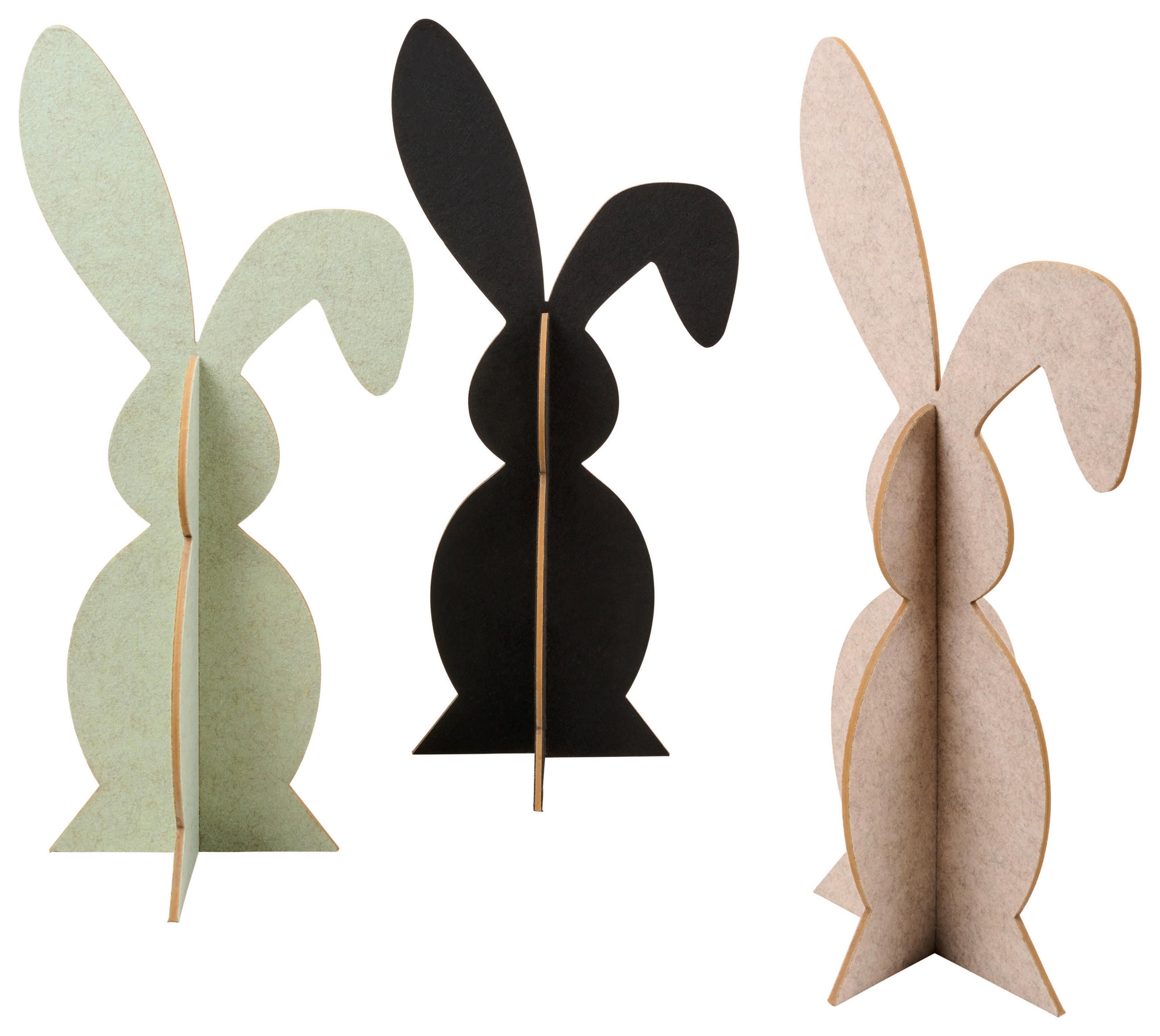 DEKOHASE - Hellbraun/Schwarz, LIFESTYLE, Kunststoff/Textil (18,5/39,5/14cm)