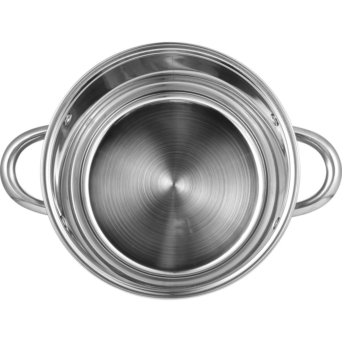 KOCHTOPFSET RENBERG ALEXANDER 7-teilig  - Silberfarben, Basics, Glas/Metall (16cm)