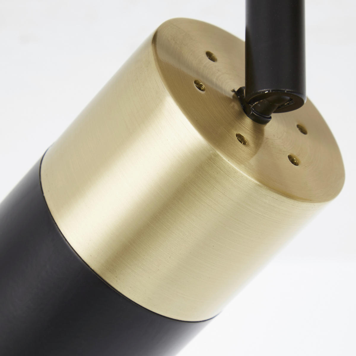 DECKENLEUCHTE Maribel 76,5/16,8/18 cm   - Messingfarben/Schwarz, Design, Metall (76,5/16,8/18cm) - Brilliant