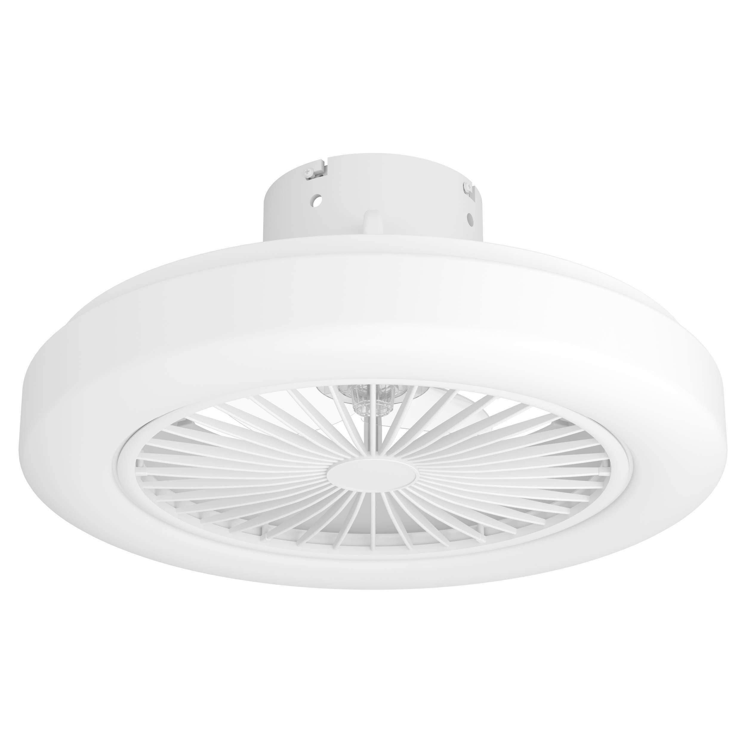 Deckenleuchte mit Ventilator 46/20 cm  - Weiß, Basics, Kunststoff (46/20cm) - Eglo
