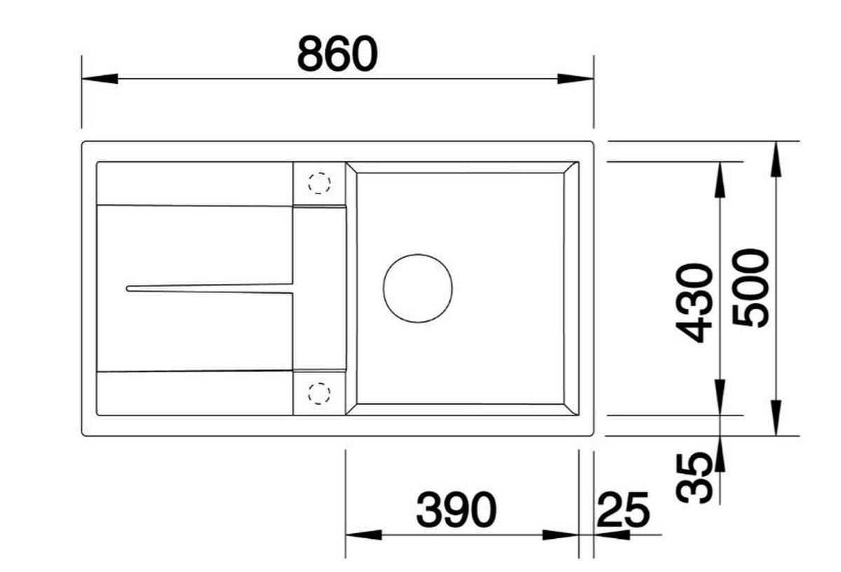 DREZ - (86/50/19cm) - Blanco