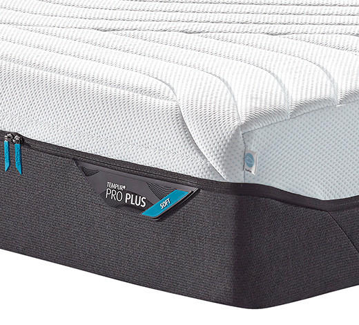 MATRATZE SOFT Pro Plus® Coolquilt 120/200 cm Höhe ca. 27 cm  - Anthrazit/Weiß, Basics, Textil (120/200cm) - Tempur