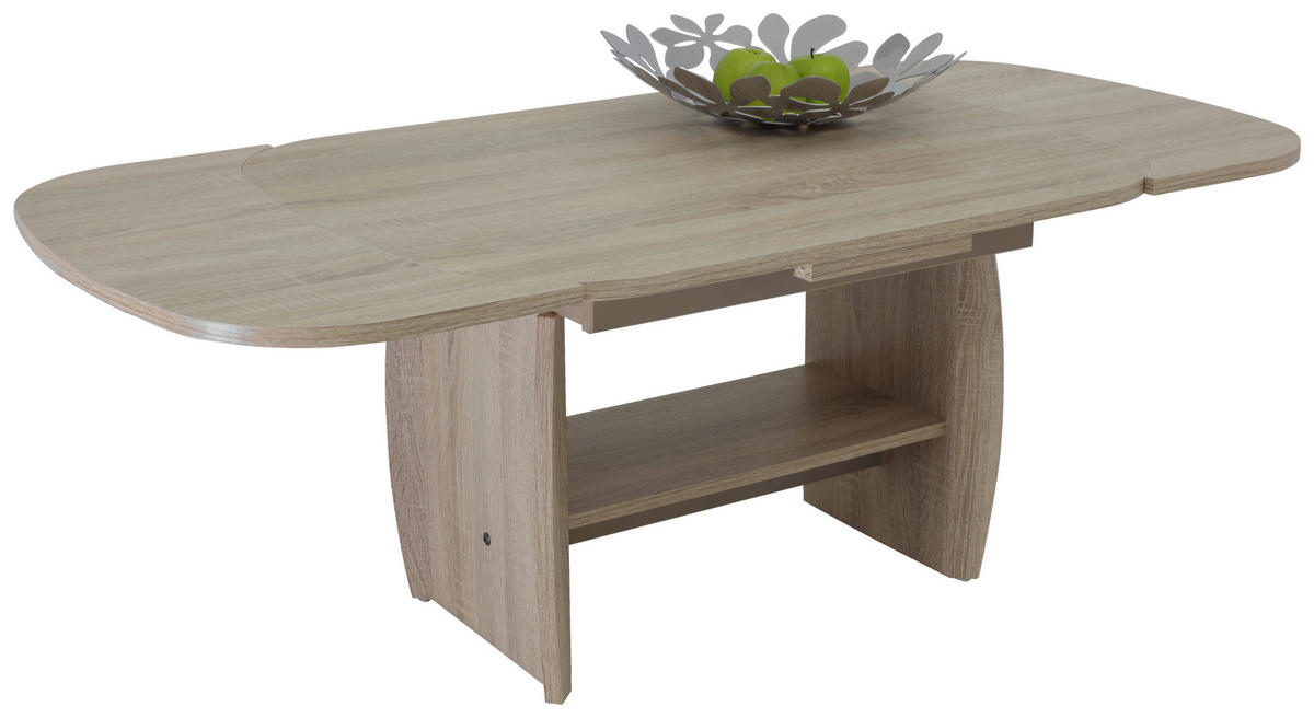 COUCHTISCH oval Sonoma Eiche  - Sonoma Eiche, Basics, Holzwerkstoff (90/68/52cm) - MID.YOU