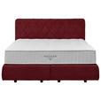 BOXSPRINGBETT 180/200 cm  in Rot  - Rot/Schwarz, Design, Kunststoff/Textil (180/200cm) - Johann Jakob