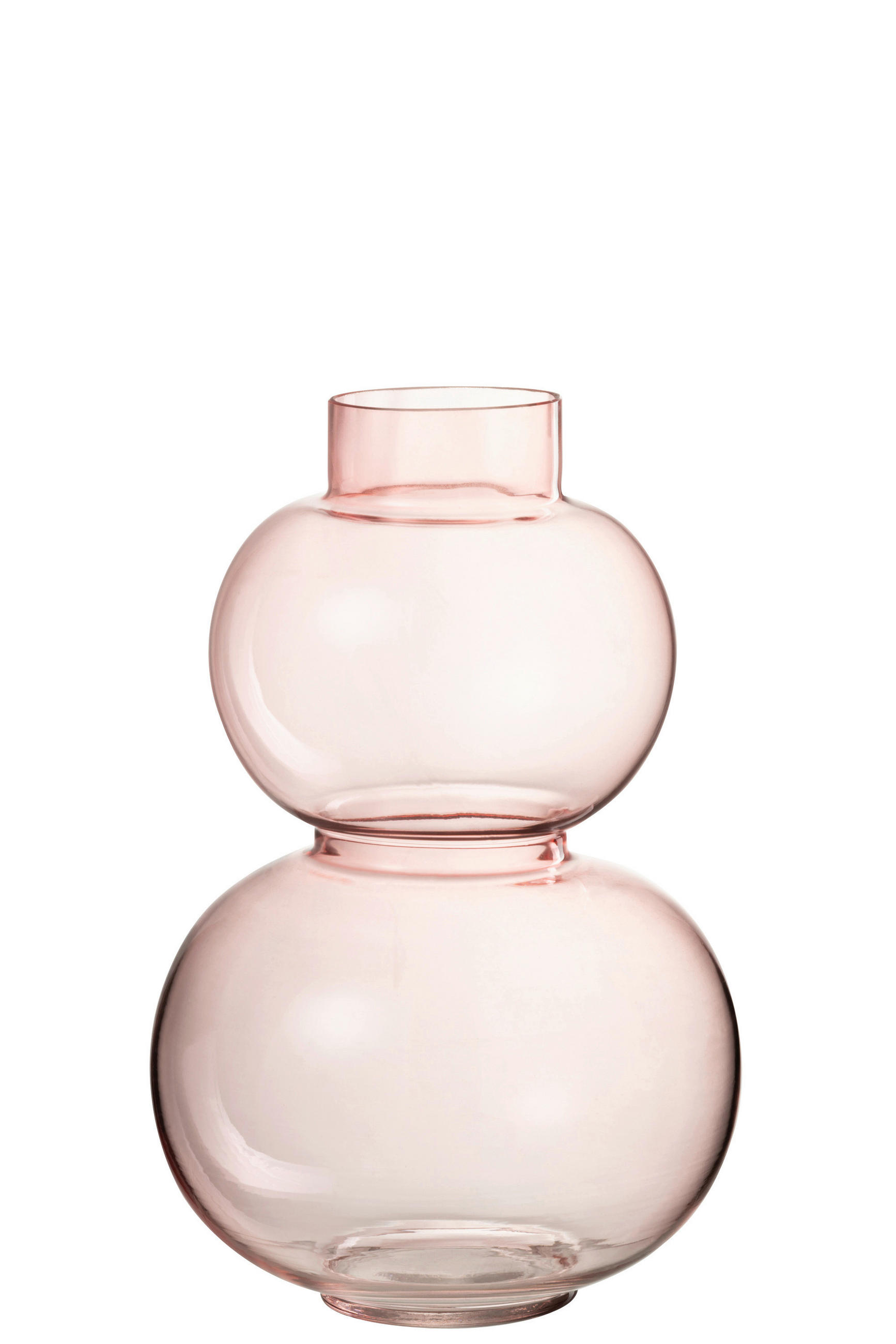 DEKOVASE  - Hellrosa, Romantik / Landhaus, Glas (18/18/28,5cm) - Ambia Home