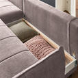 ECKSOFA in Flachgewebe Taupe  - Taupe/Schwarz, Design, Textil/Metall (180/273cm) - Hom`in