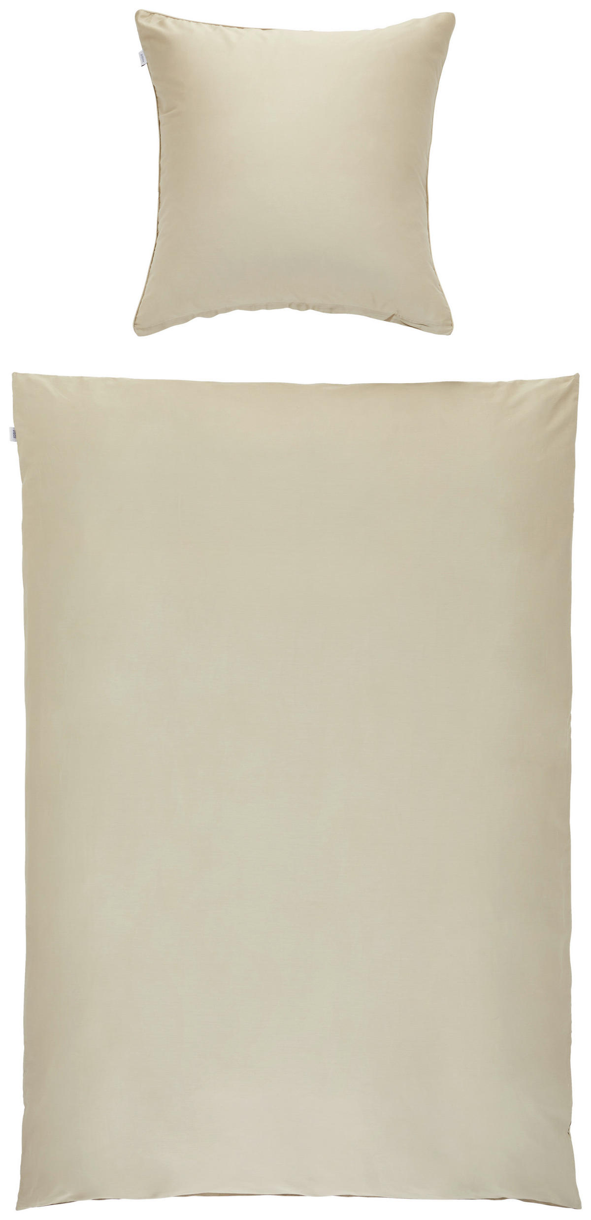 WENDEBETTWÄSCHE SW-Pure Satin 135/200 cm  - Sandfarben/Beige, Basics, Textil (135/200cm) - Schöner Wohnen