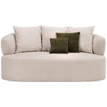 2-SITZER-SOFA  in Chenille Beige  - Dunkelgrün/Beige, MODERN, Kunststoff/Textil (177/86/105cm) - Hom`in
