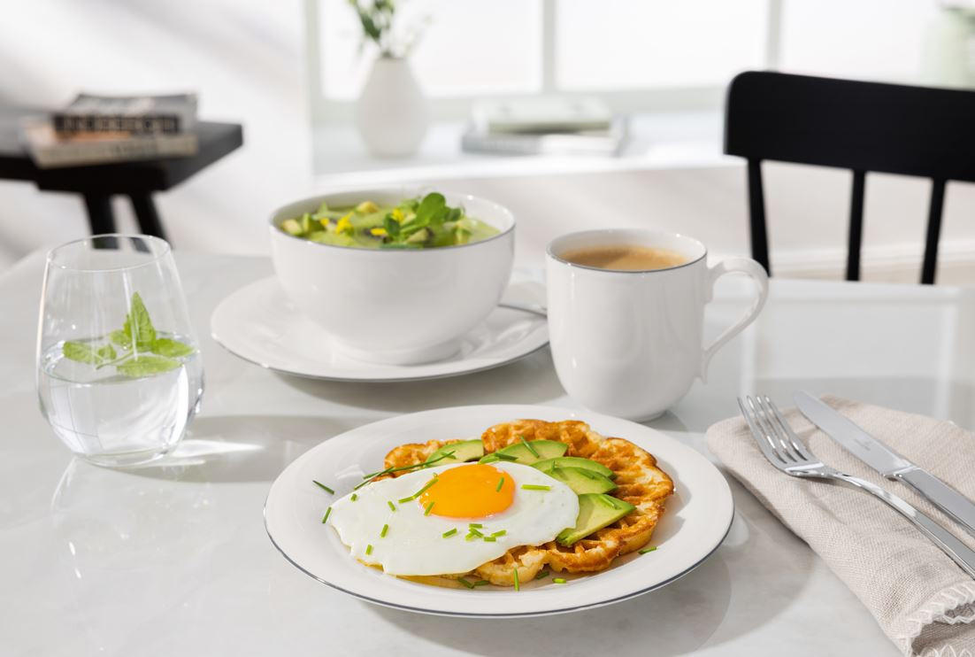 SCHALE Grey Lines 15 cm   - Weiß/Grau, KONVENTIONELL, Keramik (15cm) - Villeroy & Boch