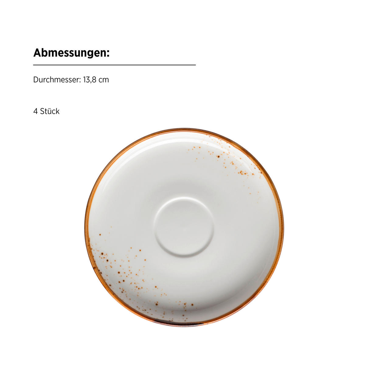 TASSENSET 8-teilig  - Braun/Weiß, Basics, Keramik - Mäser