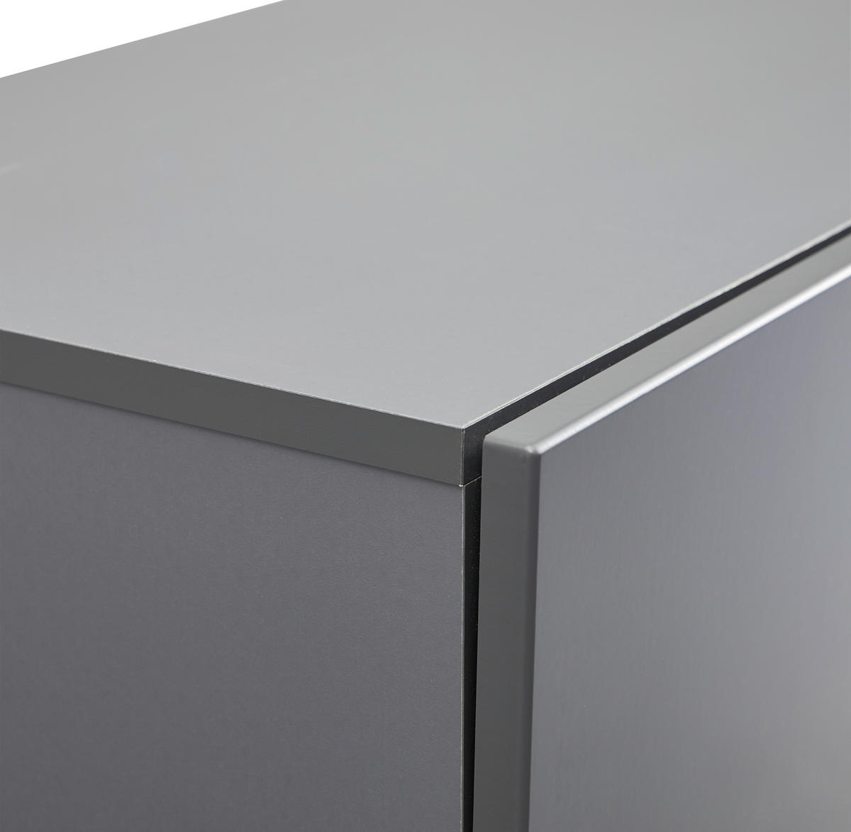 REGAL ZA DNEVNI BORAVAK antracit, boje hrasta   - boje hrasta/smeđa, Moderno, staklo/drvni materijal (240/150/40cm) - Hom`in