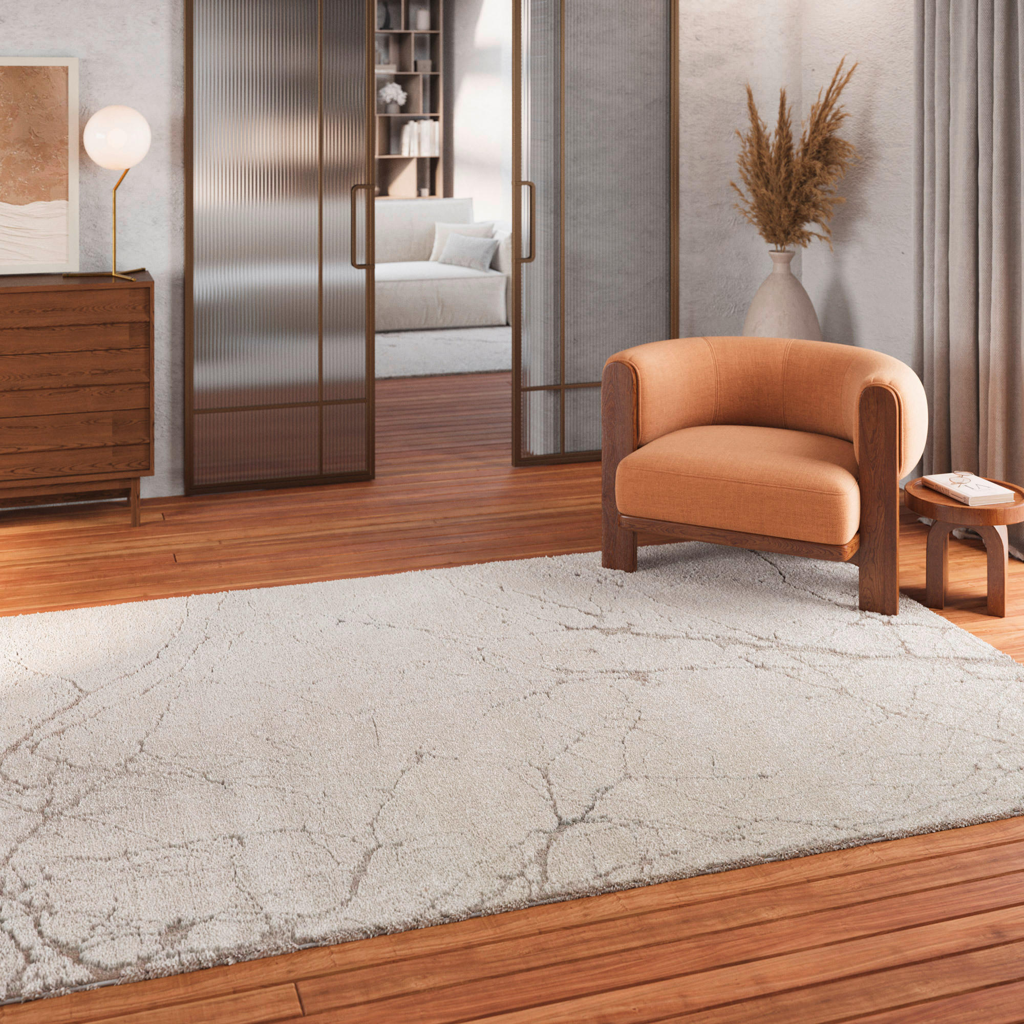 WEBTEPPICH 80/150 cm Linus Creme  - Creme, Design, Textil (80/150cm) - Novel
