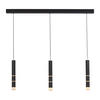 Lampă Suspendată Cu Led  - negru, Design, plastic/metal (120/5cm)