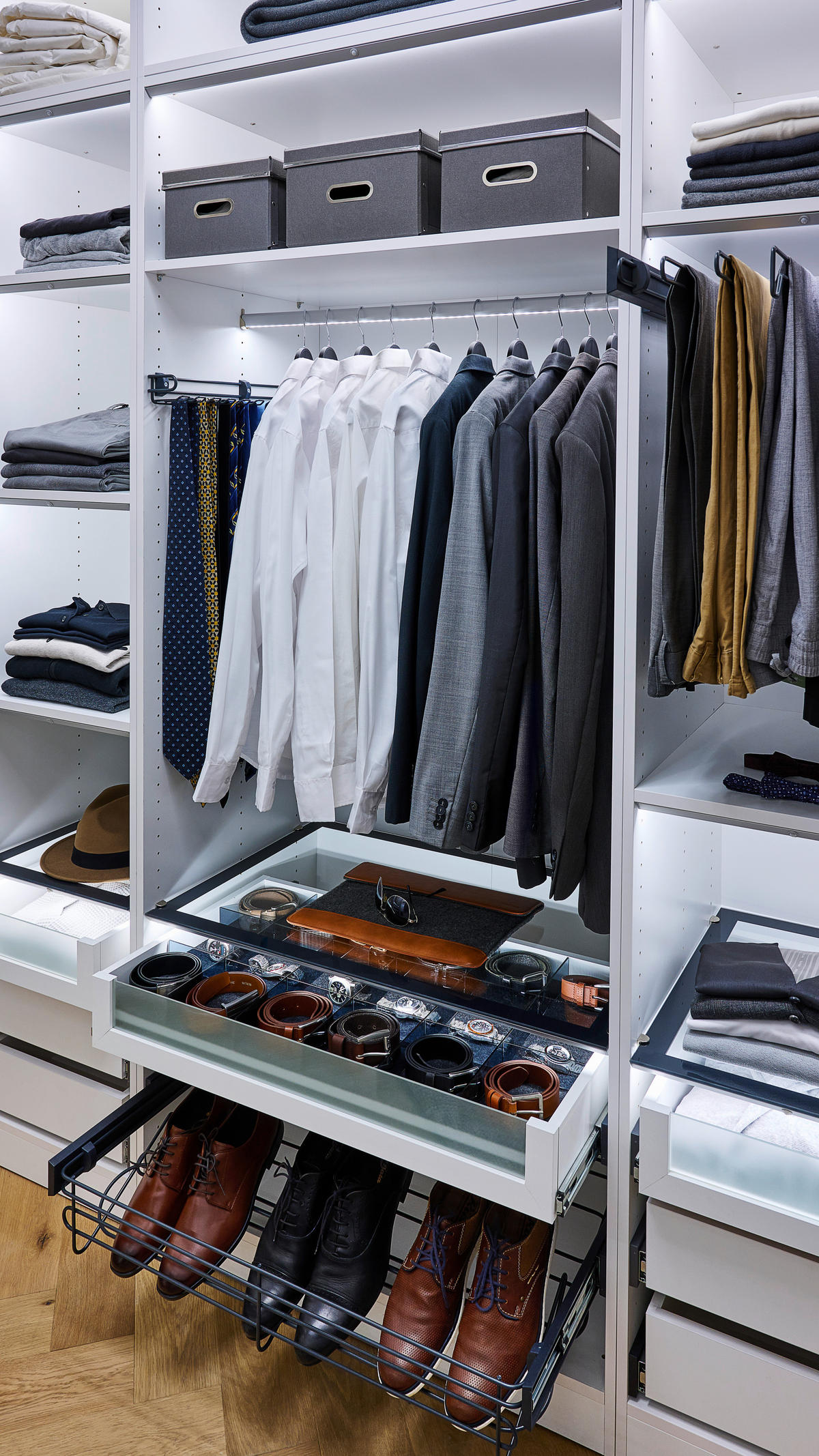 KORPUS ORMARA ZA ODJEĆU  bijela  91/242/57 cm    - bijela, Konvencionalno, drvni materijal (91/242/57cm) - Hom`in