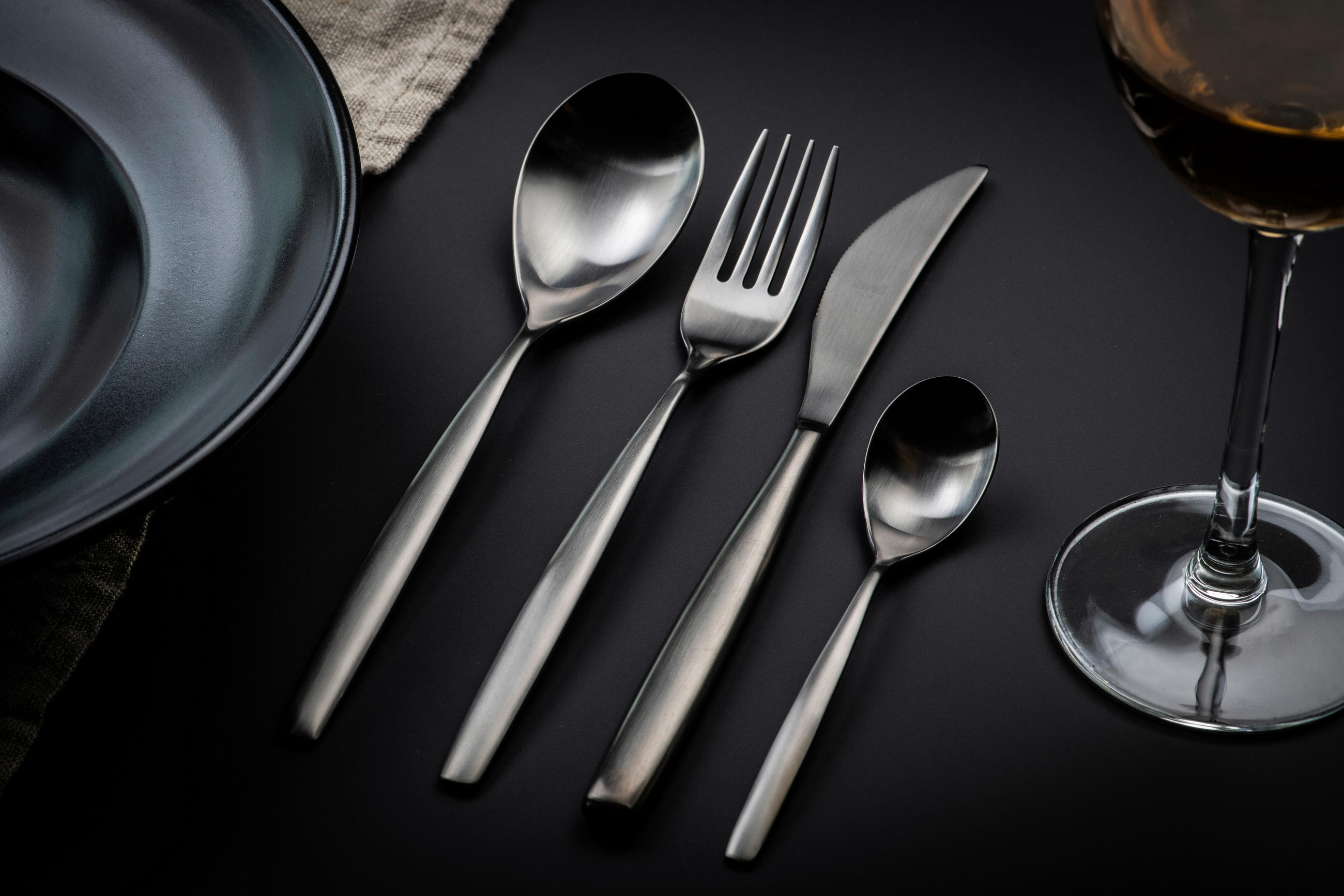 BESTECKSET 30-teilig   - Edelstahlfarben, Basics, Metall