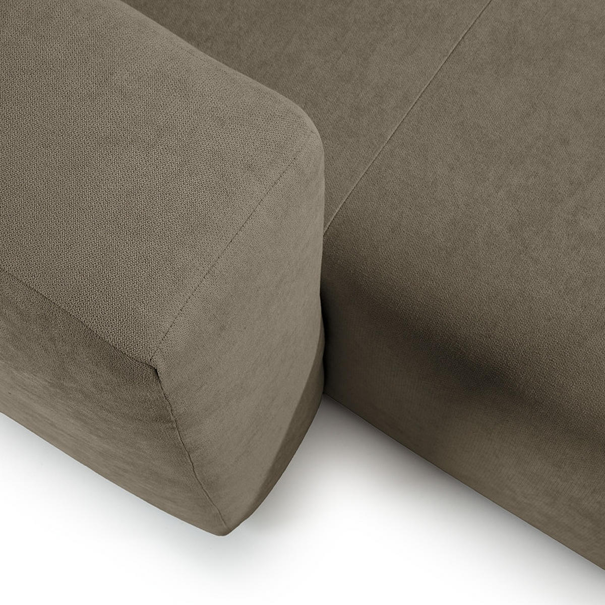ECKSOFA in Struktur Dunkelgrau  - Dunkelgrau, Modern, Textil (255/72/160cm) - Trendmanufaktur