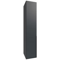 DREHTÜRENSCHRANK in Graphitfarben  - Alufarben/Graphitfarben, Modern, Holzwerkstoff/Metall (45/236/58cm) - MID.YOU