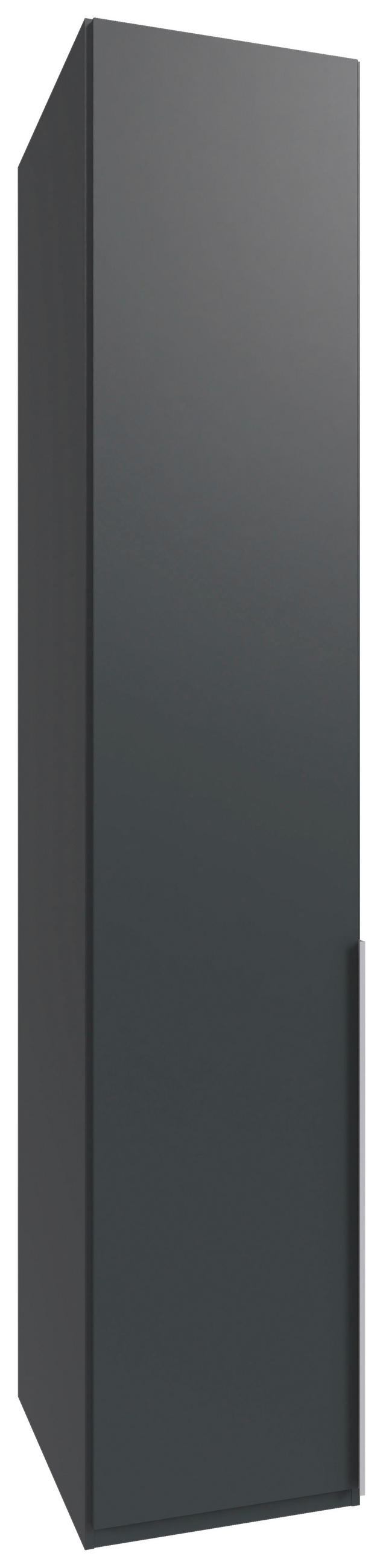 DREHTÜRENSCHRANK in Graphitfarben  - Alufarben/Graphitfarben, Modern, Holzwerkstoff/Metall (45/236/58cm) - MID.YOU