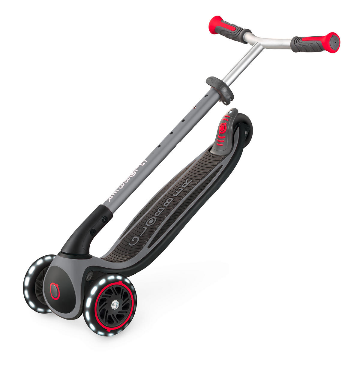 KINDERSCOOTER MASTER LIGHTS  - Rot/Schwarz, Basics (61/37/94cm) - GLOBBER