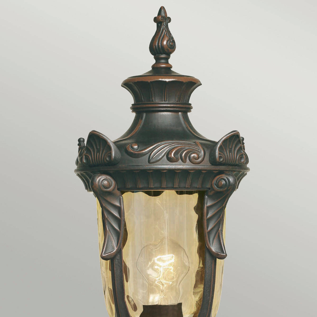 SOCKELBELYSNING - bronsfärgad, Klassisk, metall/glas (19/54cm) - Elstead Lighting