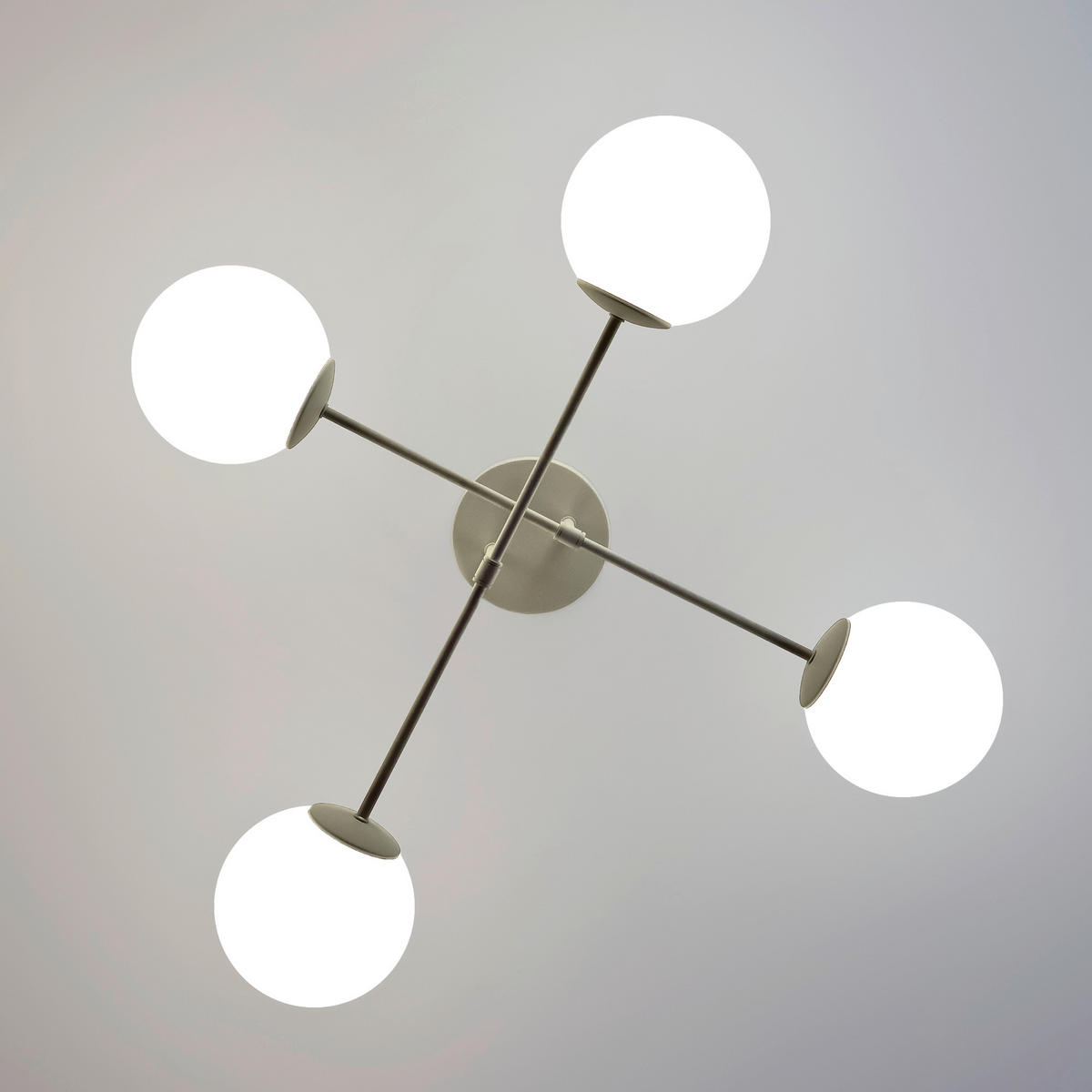 DECKENLEUCHTE    76/76/26 cm  - Sandfarben, KONVENTIONELL, Metall (76/76/26cm)