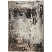 WEBTEPPICH 133/195 cm Argentum Anthrazit, Braun, Grau  - Anthrazit/Braun, Design, Kunststoff/Textil (133/195cm)