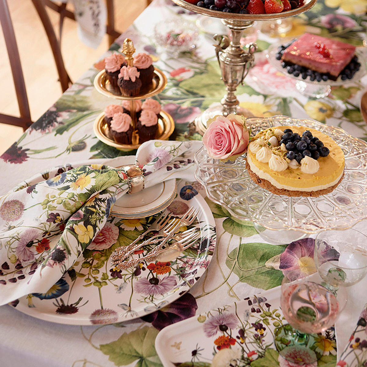 TISCHDECKE Textil Multicolor 145/350 cm  - Multicolor, Basics, Textil (145/350cm)