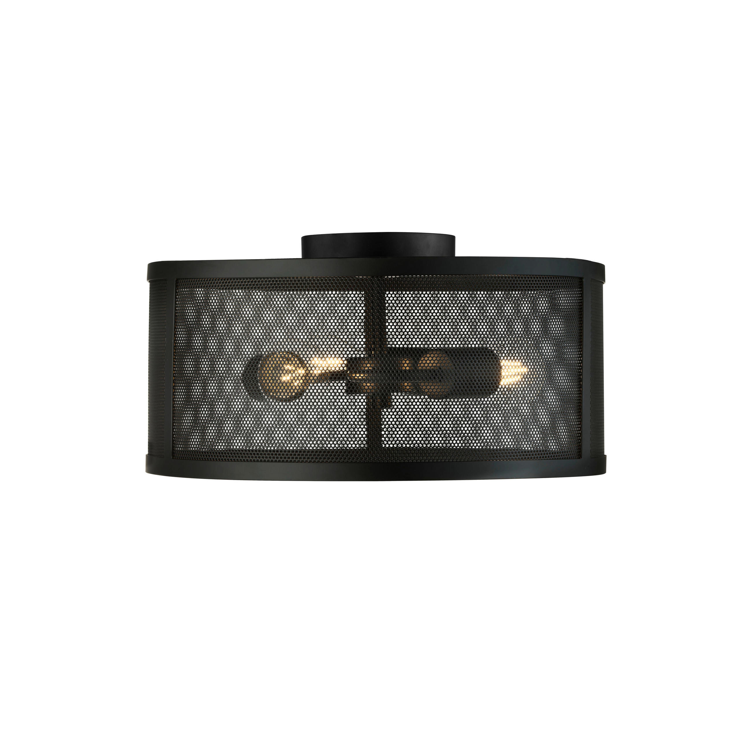 TAKLAMPA Fishnet 45/45/21 cm  - svart, Modern, metall (45/45/21cm)