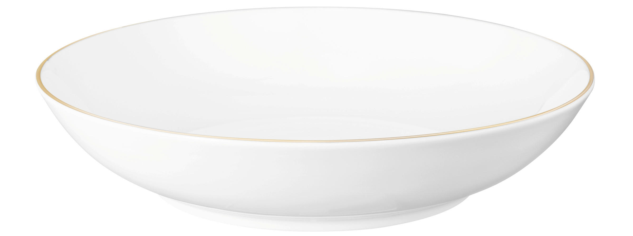 SUPPENTELLER Liberty Porzellan  - Goldfarben/Weiß, Basics, Keramik (21cm) - Seltmann Weiden