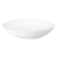 SUPPENTELLER Weiß, Goldfarben Porzellan Liberty  - Goldfarben/Weiß, Basics, Keramik (21cm) - Seltmann Weiden