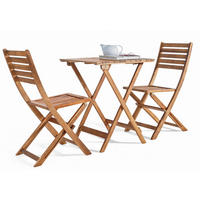 SÚPRAVA ZÁHRADNÉHO NÁBYTKU drevo, kov - prírodná farba, Lifestyle, kov/drevo - Ambia Garden