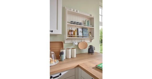 EINBAUKÜCHE   - Weiß, LIFESTYLE, Holzwerkstoff - Novel