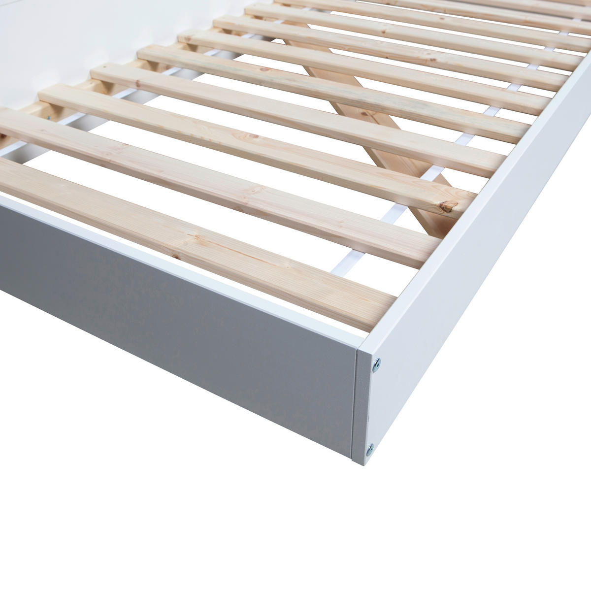 BETT 90/200 cm  in Weiß  - Weiß, Design, Holz (90/200cm) - Livetastic