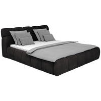 POLSTERBETT inkl. Bettkasten 180/200 cm  in Schwarz  - Schwarz, Design, Holz/Kunststoff (180/200cm) - Esposa