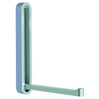WANDHAKEN  in Blau, Chromfarben  - Blau/Chromfarben, Design, Kunststoff/Metall (2,1/16/2,1-15,6cm)