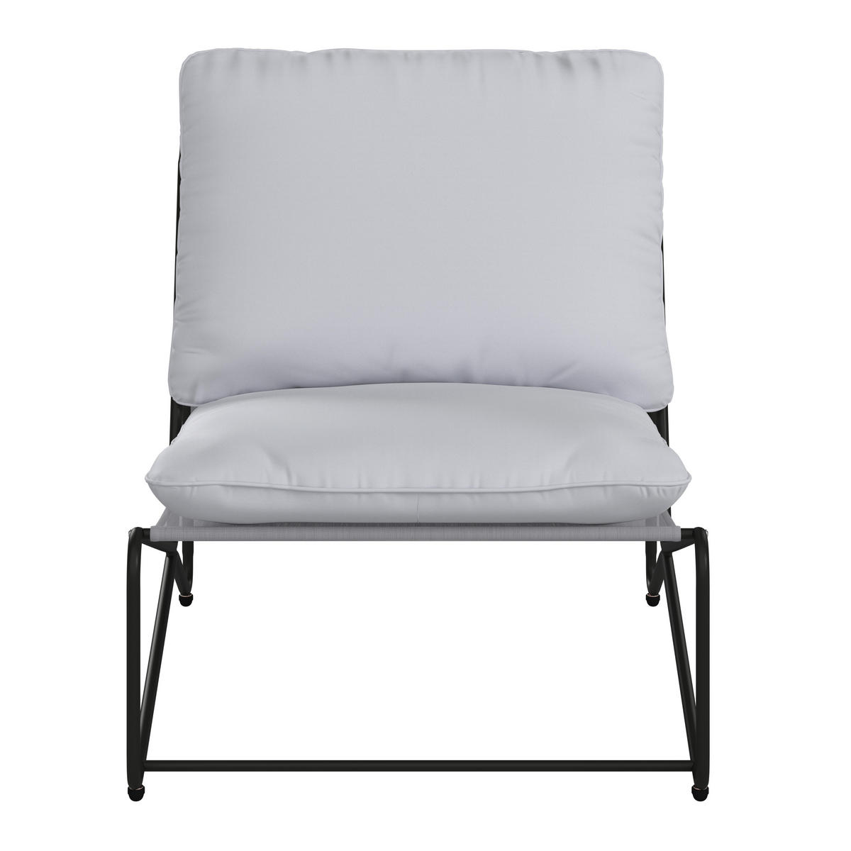 LOUNGESESSEL  - Anthrazit/Hellgrau, Modern, Kunststoff/Textil (75/76/89cm) - Ambia Garden